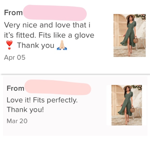 Green Floral Midi Dress Button Front V-Neck - Picture 8 of 10